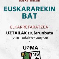 Elkarretaratzea: 'Justizia, lege-babesa eta arnasa euskararentzat'