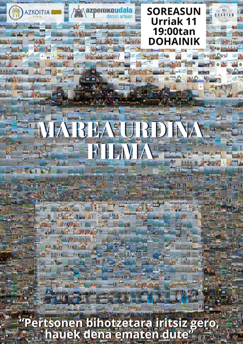 'Marea Urdina' filmaren emanaldia