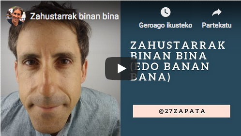 HARA! Imanol Epelde 'zarahustarrez', bere blogeko sarrera berrian