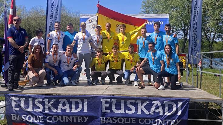 Urrezko dominarekin itzuli dira absolutu mutilak Espainiako Batel Txapelketatik