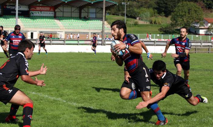 40-41 irabazi dio Zarautz Rugby Taldeak Eibarri