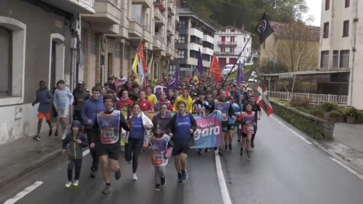 24. Korrikak Orion egin duen bidea, bideoan ikusgai