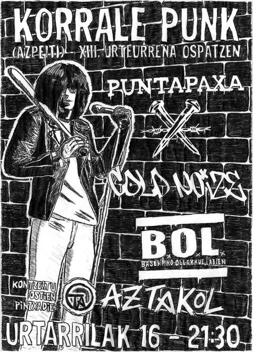 Kontzertuak: Puntapaxa, Cold Noize, BOL, Aztakol eta DJak