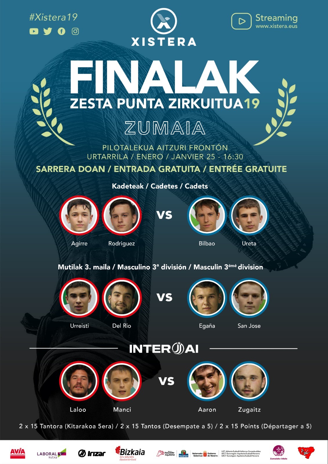 Zesta Punta Zirkuituko finalak jokatuko dituzte gaur Aitzurin