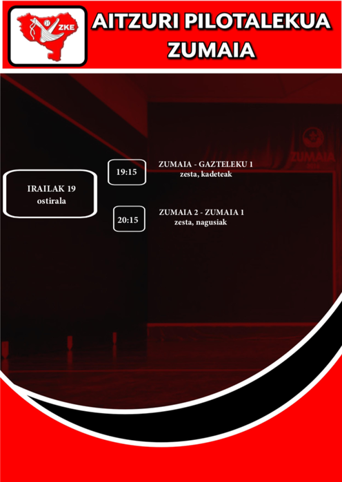 Aste honetako pilota partidak