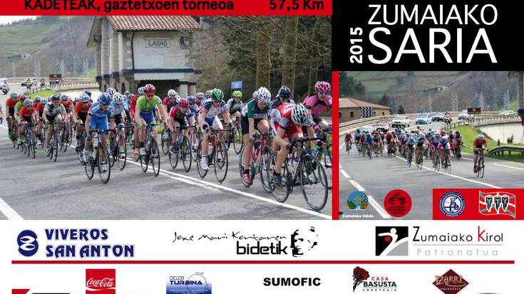 Euskal Herriko kadete mailako txirrindulariak izango dira larunbatean Zumaian