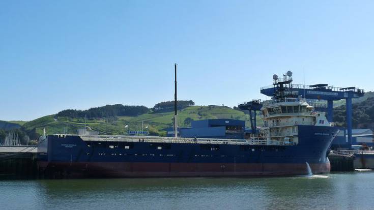'Grampian Sovereign' itsasontziak gaur utziko du Zumaia