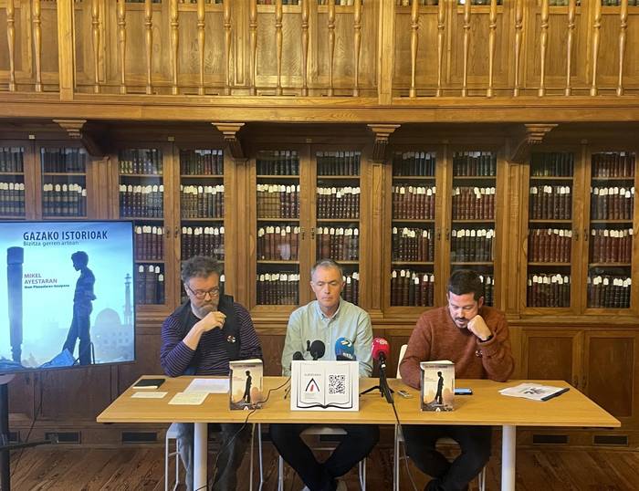 Kalean da Mikel Aiestaranen 'Gazako istorioak. Bizitza gerren artean' saiakera liburua, euskaraz