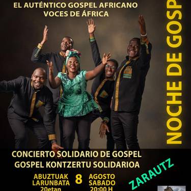 Kontzertua: Aba Taanoren gospel kontzertu solidarioa