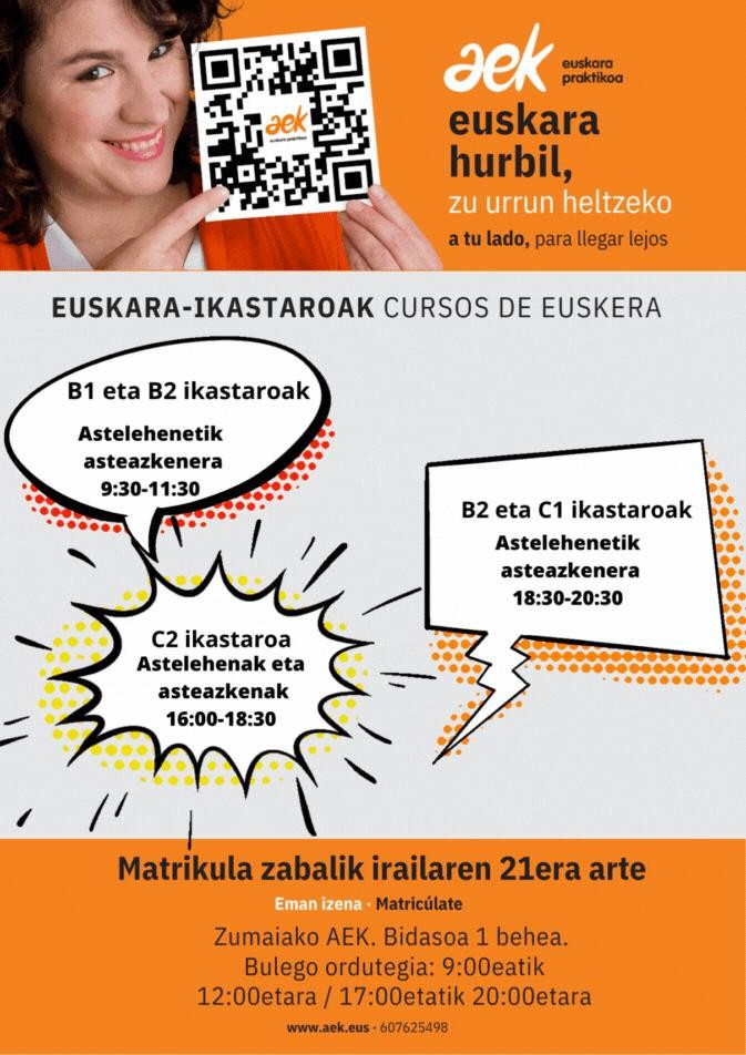 Adi! Osteguna, matrikula egiteko azken eguna