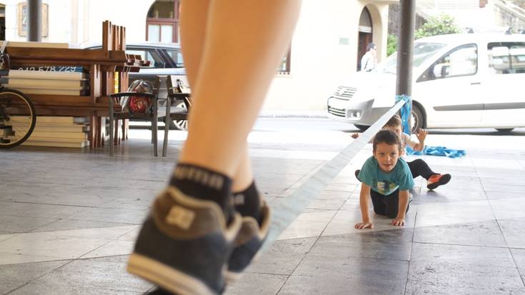 Biharko slackline saioa bertan behera gelditu da