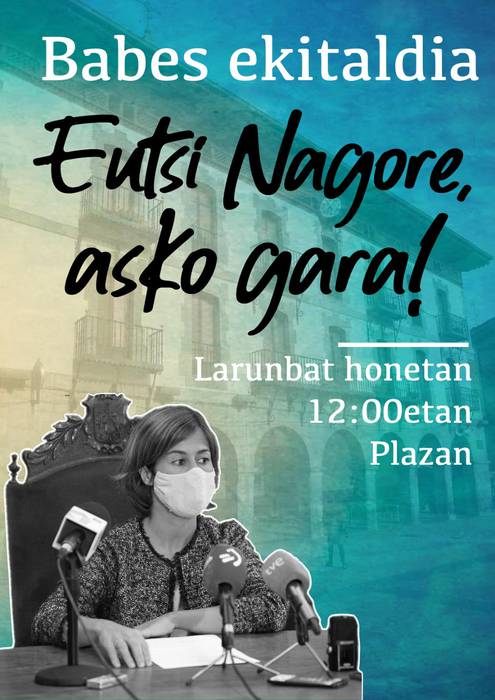 Nagore Alkortari babesa adierazteko ekitaldia