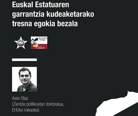 Euskal Estatuaren abantailen inguruan hitzaldia emango du Asier Blasek Getarian