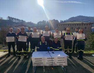 Sidenorreko langileentzat hitzarmen "duina" aldarrikatzeko, manifestazioa deitu dute ELAk eta LABek