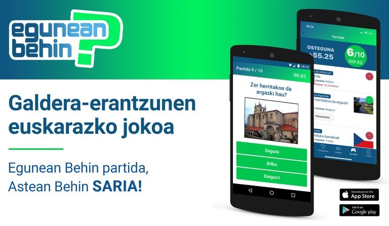 Parte hartu Egunean Behin jokoko Uztarriaren taldean, eta irabazi sariak astero
