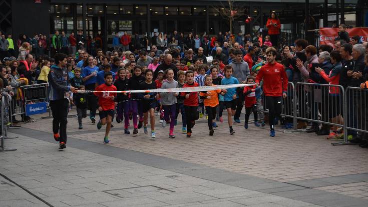 Aitor Mimenza eta Maite Etxezarreta nagusi, San Silbestre lasterketan