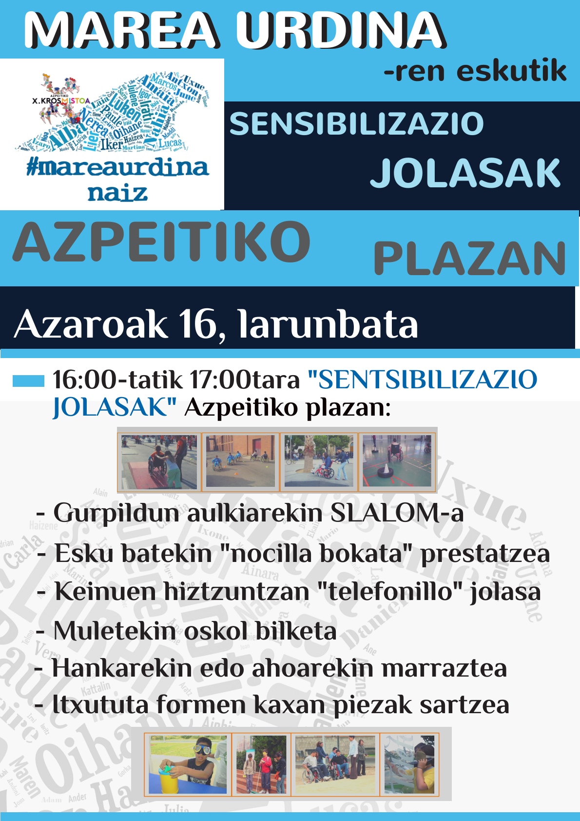 Sensibilizazio Jolasak Kros Mixtoarean egunean