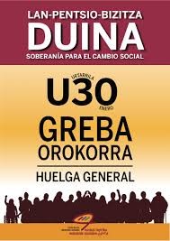 Greba orokorra antolatzeko bilkura zabala izango da gaur arratsaldean Sindikatu Zaharrean