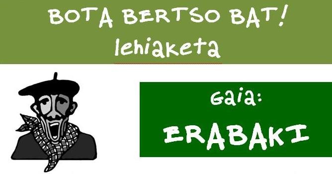 Hemen da Bota Bertso Bat! lehiaketa