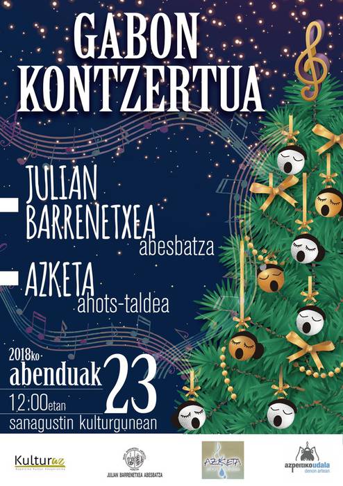 Kontzertua: Julian Barrenetxea abesbatza eta Azketa ahots taldea