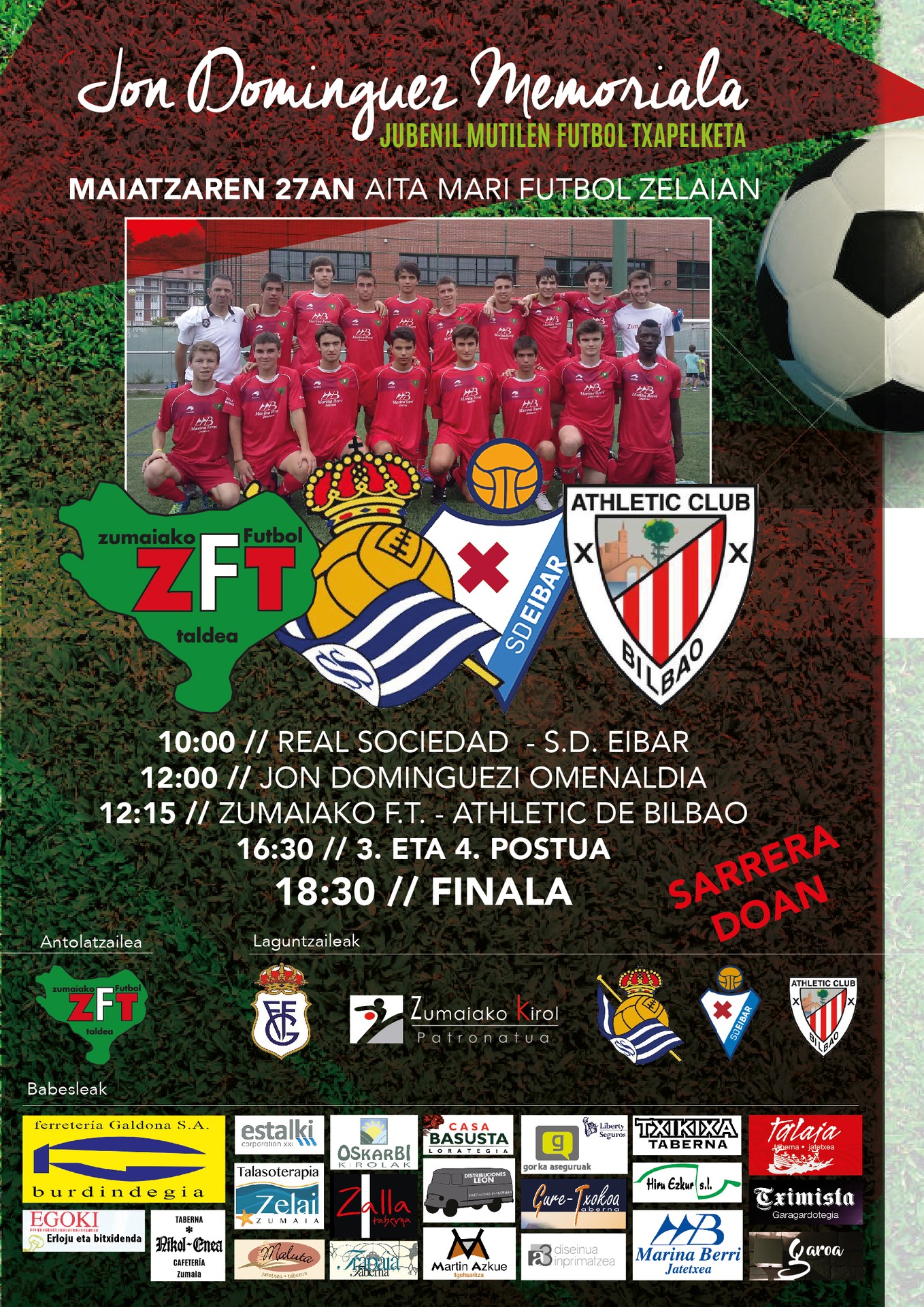 Jon Dominguez Memoriala jokatuko da maiatzaren 27an