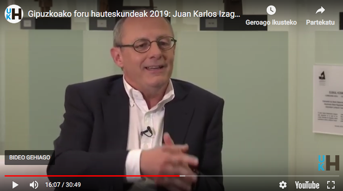 Foru Hauteskundeak: Juan Karlos Izagirreri (EH Bildu) elkarrizketa