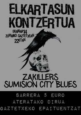 Gaztetxeko epaituen aldeko elkartasun kontzertua egingo da Torreberri Gaztetxean