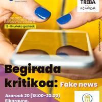 Saioa: Treba Nerabeak programako 'Begirada kritikoa: fake news'