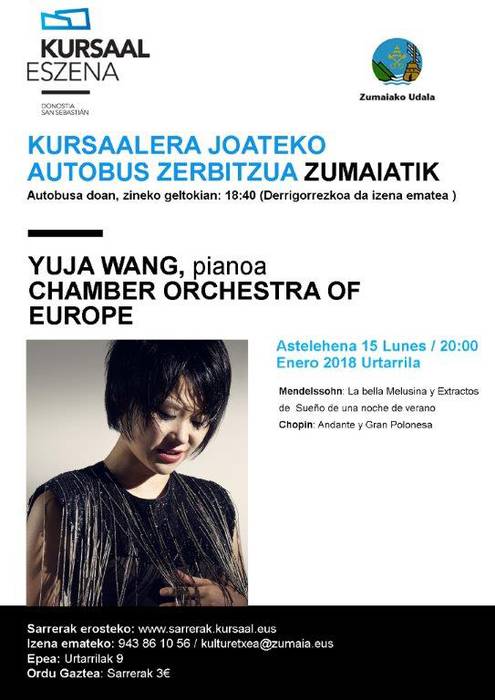 Kursaalera joateko autobus zerbitzua