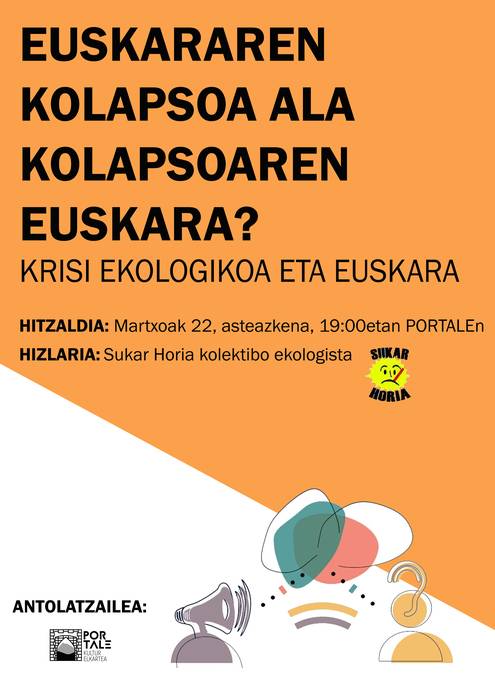 'Euskararen kolapsoa ala kolapsoaren euskara' hitzaldia