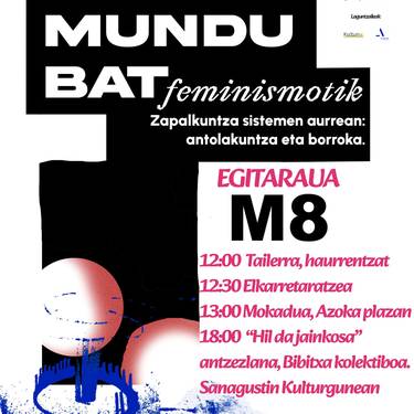 Azpeitiko Feministen Sarearen Martxoaren 8ko egitaraua