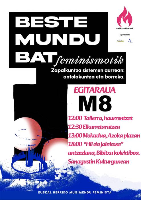 Azpeitiko Feministen Sarearen Martxoaren 8ko egitaraua
