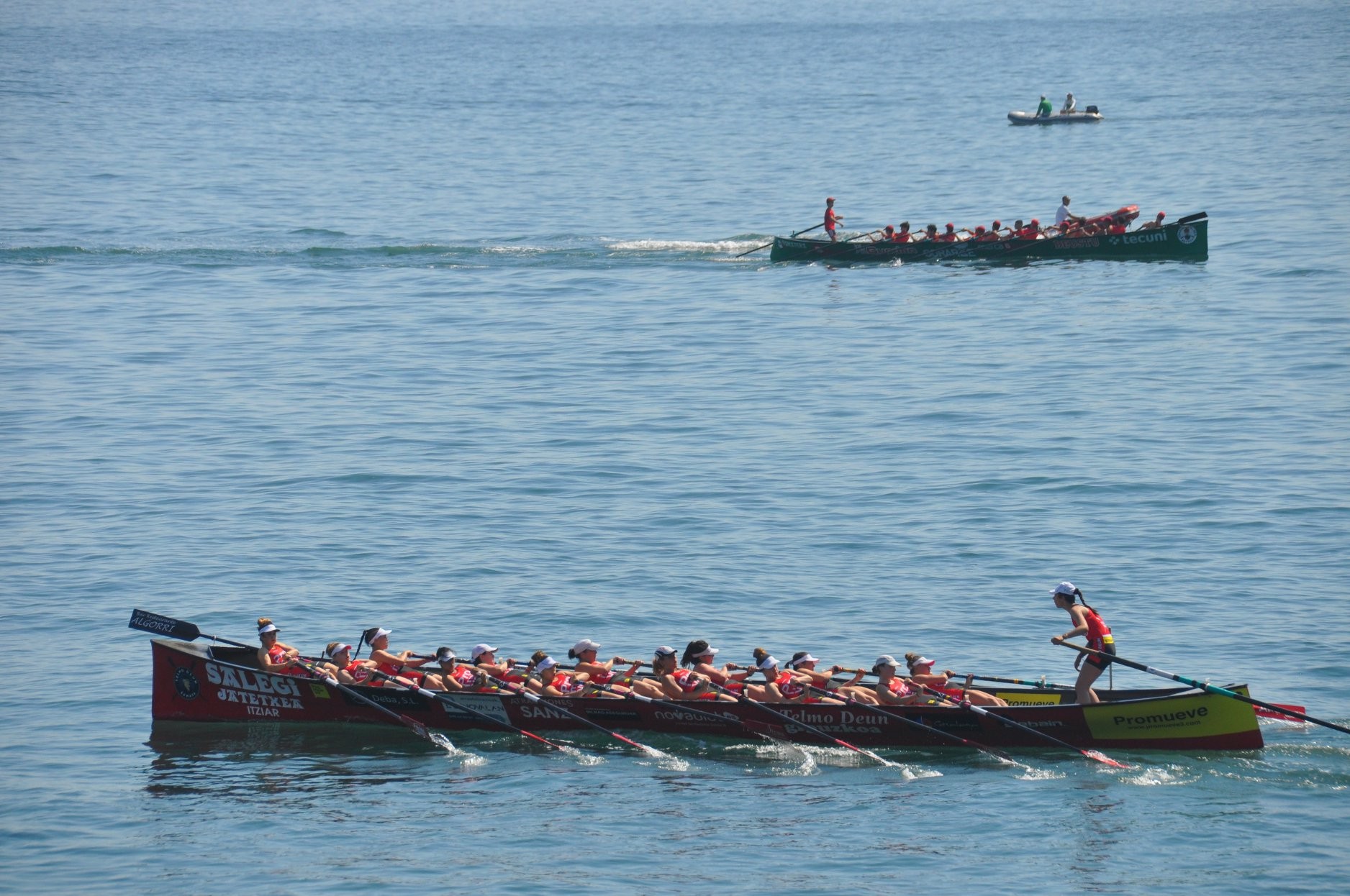 Hirugarren eta hamargarren egin dute Telmo Deuneko ontziek gaurko estropadan