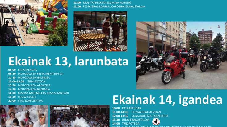 Alaiko festak izango dira ostiraletik igande iluntzera bitartean