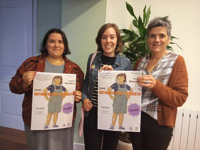 Autodefentsa feminista ikastaroa antolatu dute Getarian