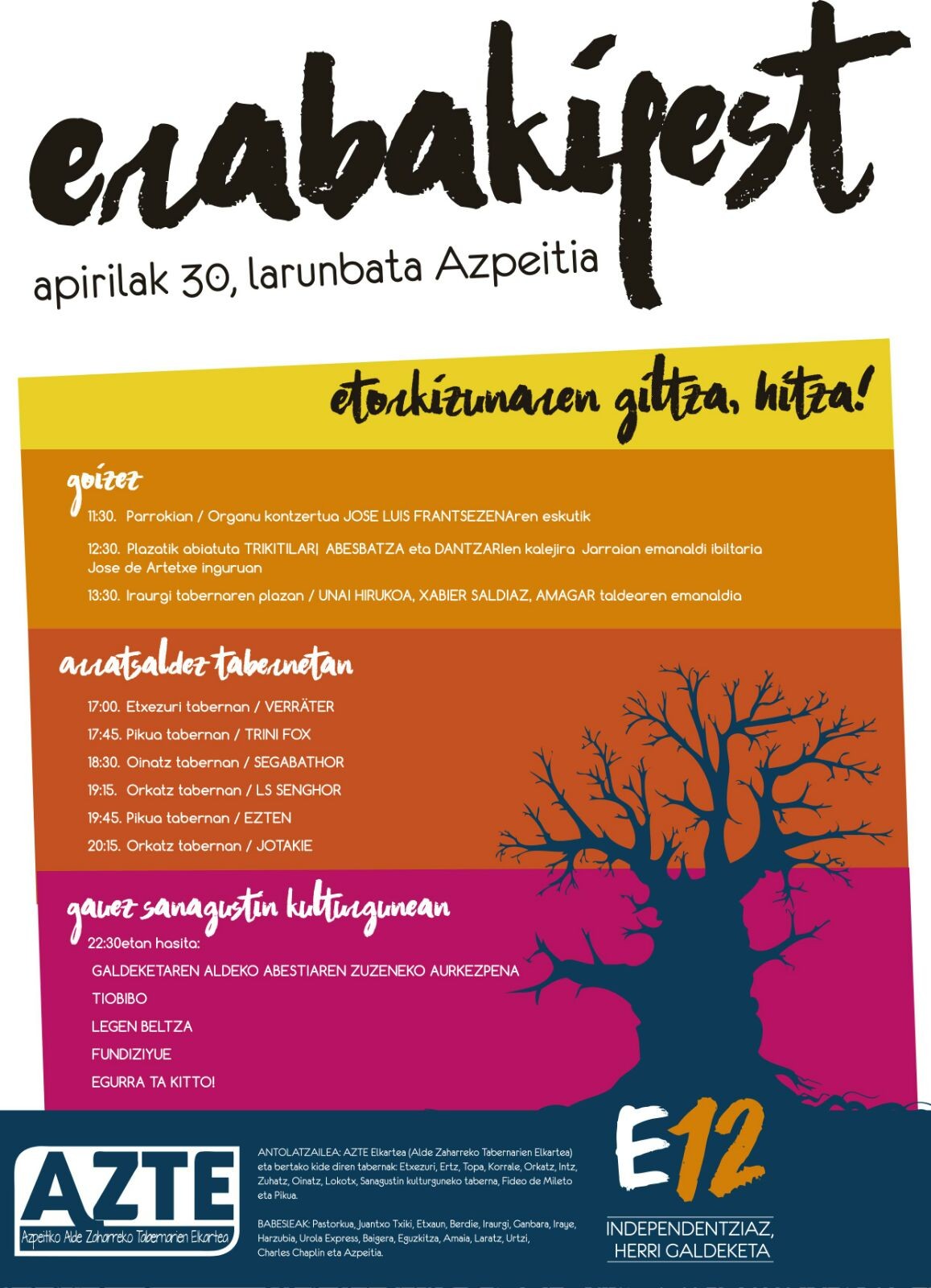 Erabaki Fest! jaialdiak badu kartela