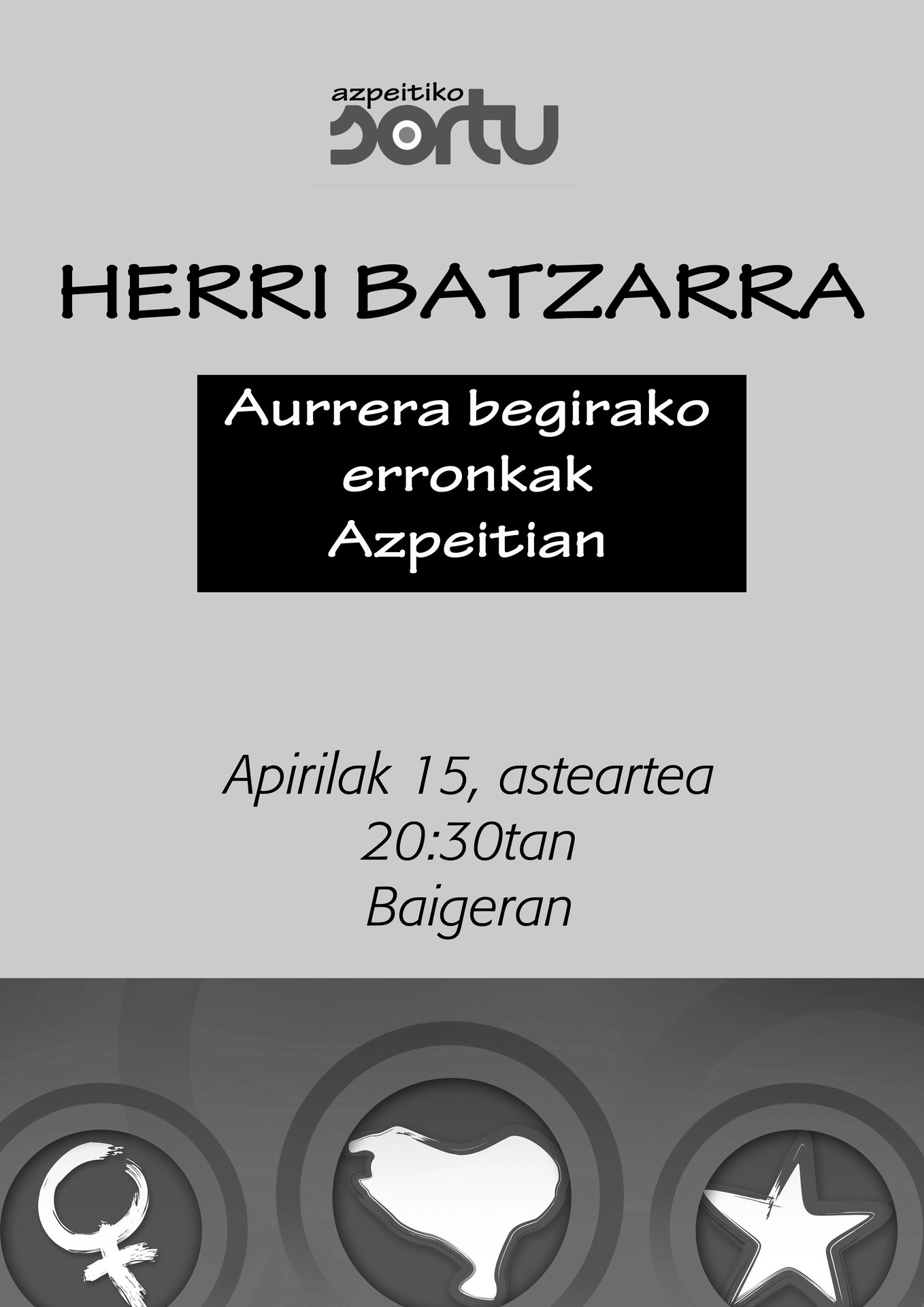 Sortuk herri batzarra egingo du gaur