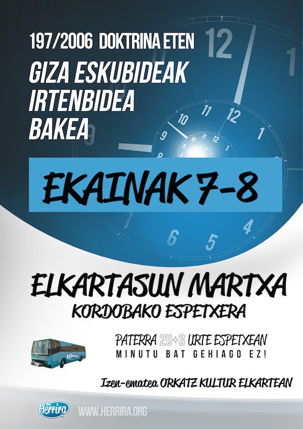 Kordobako espetxera Elkartasun Martxan egingo dugu ekainaren 7an eta 8an