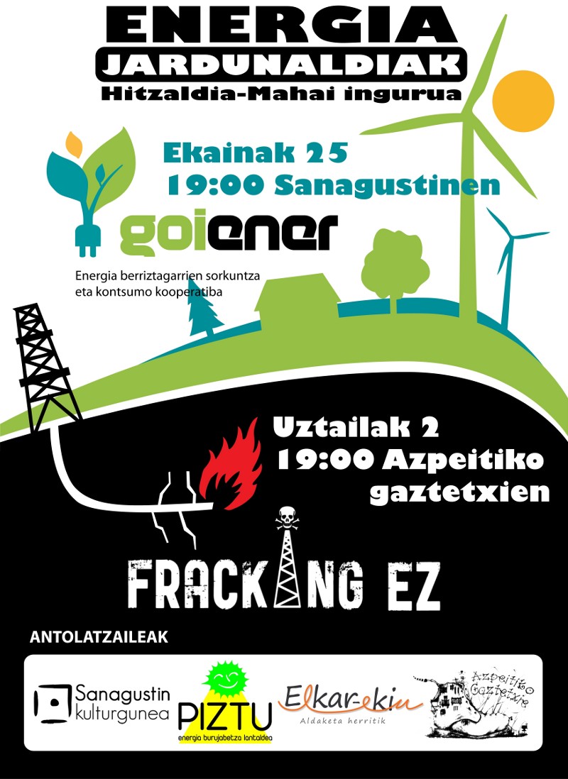 Energiaren inguruko jardunaldiak izango dira datozen bi asteotan