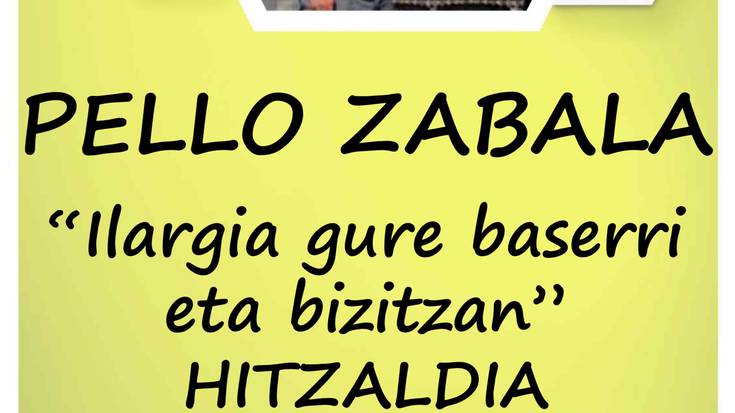 Ilargiak baserrian eta bizitzan duen eraginaz arituko da Pello Zabala hilaren 15ean