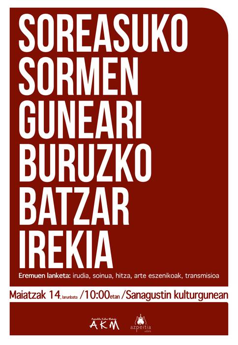 Batzar irekia: Soreasuko sormen gunea