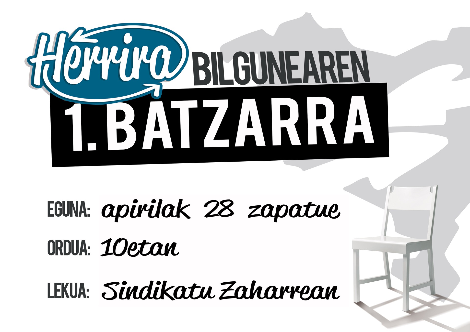 Herrira bilguneak zapatuan egingo du lehen batzarra