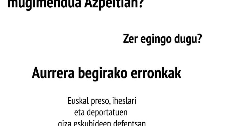 Azpeitiko Sare herritarrak batzarra egingo du ostegunean