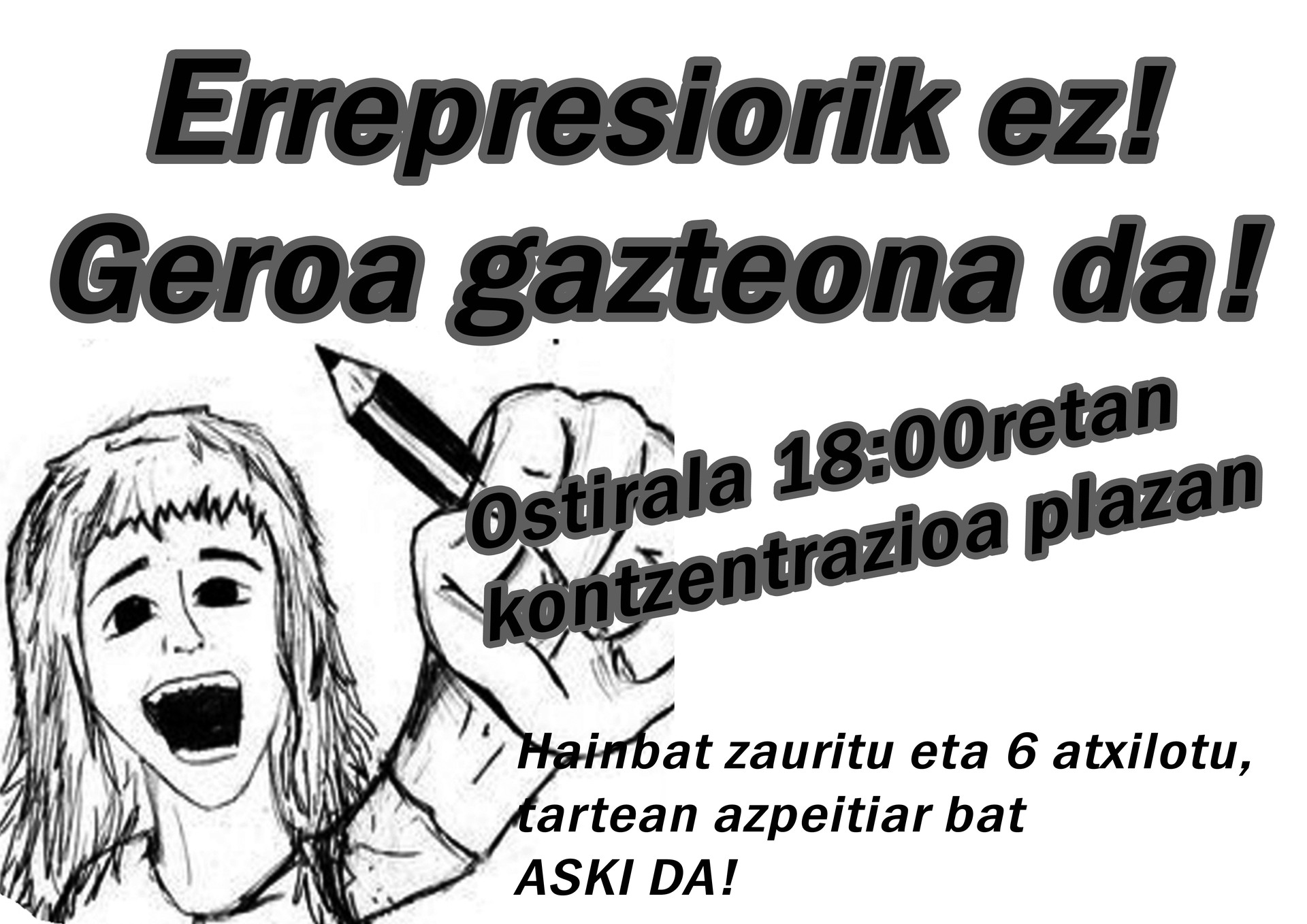 Errepresiorik ez, geroa gazteona da!