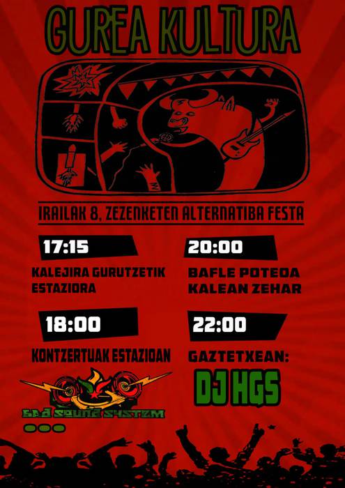 'Gurea, kultura' ekimena sortu dute Zestoan, zekorketen garaian alternatiba eskaintzeko