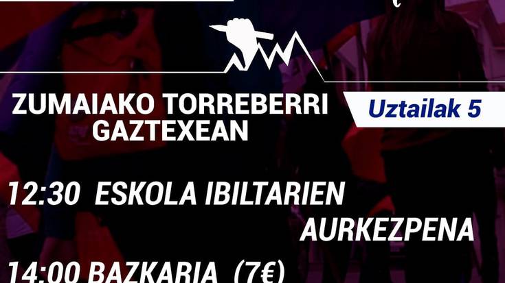 Eskola Ibiltariaren biharko Zumaiako aurkezpenera joateko deia egin du Azpeitiko Ikasle Abertzaleakek