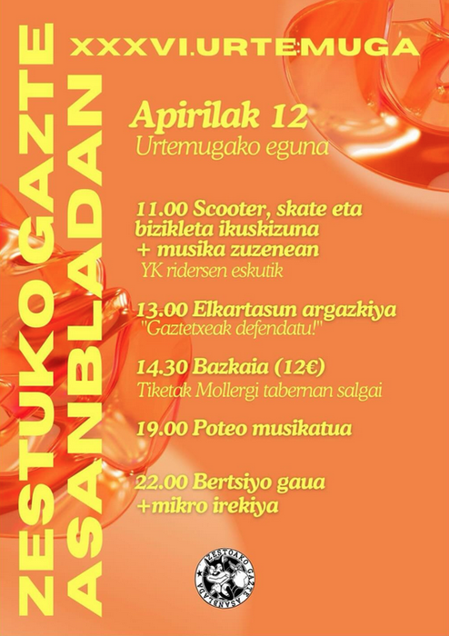 Zestoako Gaztetxearen 36. urtemuga