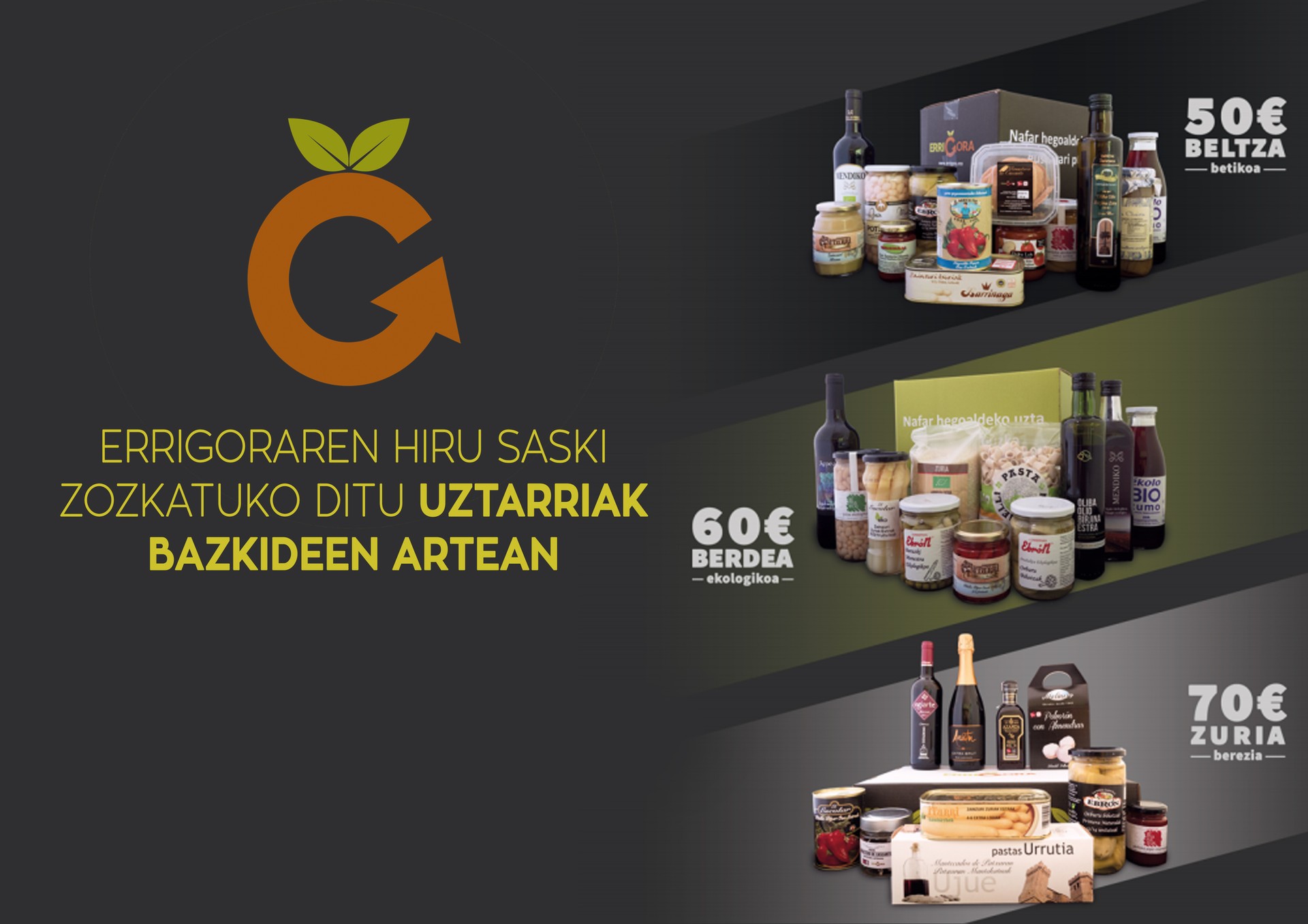 Errigoraren hiru saski zozkatuko ditu Uztarriak bazkideen artean