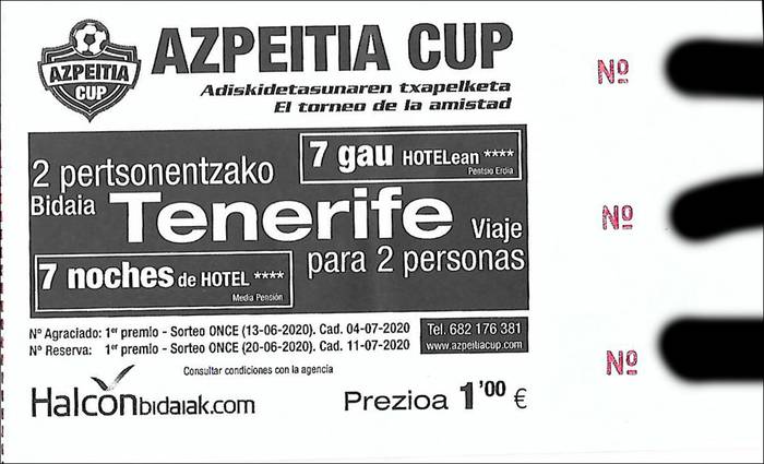 Azpeitia Cup 2020 zozketa atzeratu egin da