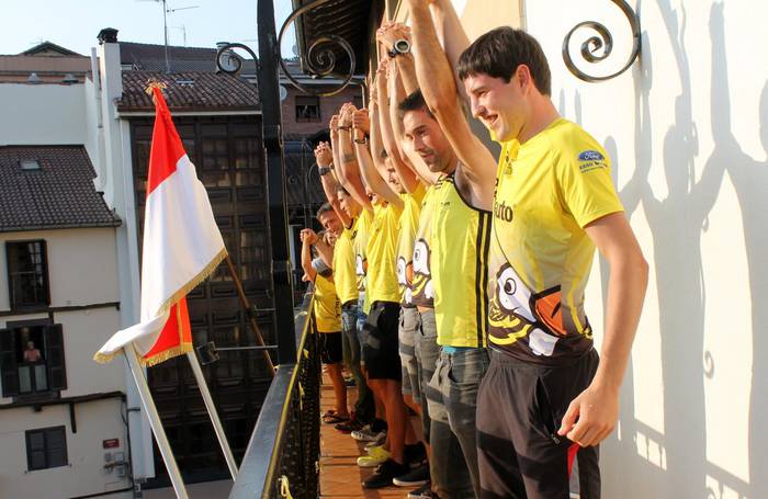 Irudietan: Orio 'B' taldeari harrera